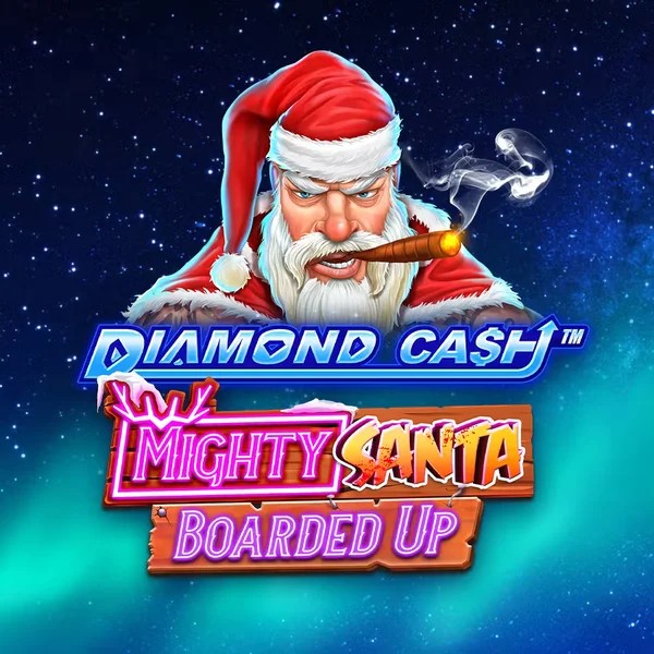 Diamond Cash Mighty Santa Boarded Up casino game by Greentube – featured logo at MrPacho Casino
