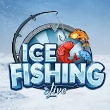 Ice Fishing Live slot icon by Evolution, available at MrPacho Casino