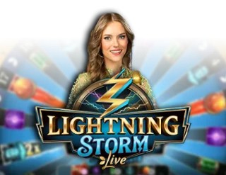 Lightning Storm slot logo by Evolution at MrPacho Casino